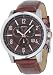Dkny Gents Quartz Brown Dial Brown Leather Band - Men's Watch NY1324