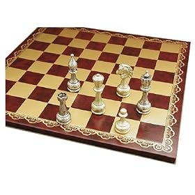 Staunton Metal Men 4 Inch King Chess Set by 