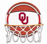 University of Oklahoma Sooners Neon Pebble Leather Basketball Hoop
