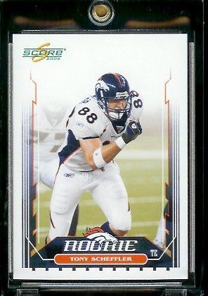 2006 Score Factory Set Single Card # 398 Tony Scheffler (RC) Rookie Card - Denver Broncos - NFL Football Cards