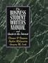 The Business Student Writer's Manual and Guide to the Internet
