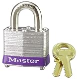 Master Lock #1D 1 3/4 Laminated Padlock Master Lock 1 3/4in. Shrouded Steel Keyed Different Padlock, Model# 1D