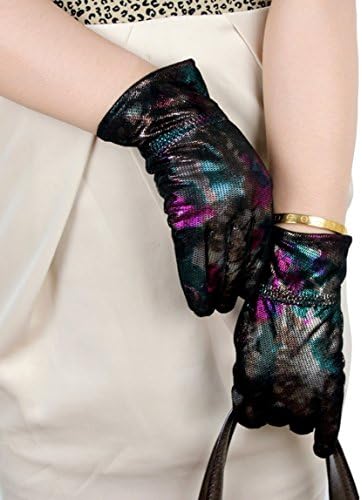 Aiterni Women's Elegance Nappa Leather Fitted Bownknot Winter Thicken Gloves