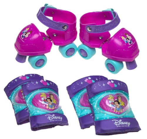 Childrens Toyshop  Toys : Disney Princess Toddler Adjustable Skates (knee pads) Combo Set