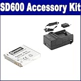 Canon Powershot SD600 Digital Camera Accessory Kit includes: SDM-120 Charge ....