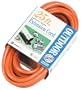Coleman Cable 02507  12/3 SJTW Orange Extension Cord, 25-Ft