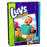 Luvs Mega Pack 72 Diapers - Size 2 (Pack of 2)