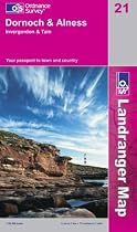 Dornoch and Alness, Invergordon and Tain (Landranger Maps)