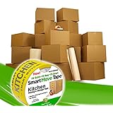One BedRoom 18 Moving Boxes Basic Smart Moving Kit: Boxes, Packing Supplies, & SmartMove Tape!