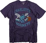 Charlotte Hornets '47 Brand Purple Vintage Logo Scrum T-Shirt