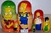 Toys : Simpsons Russian Nesting Nested Stacking Matryoshka Doll. 5 Pieces / 7 in Tall #7.102