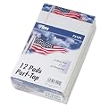TOPS 75101 American Pride Writing Pads, White, 5 x8, 50 Sheets/Pad, 12 Pads/pack