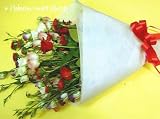 『【リボンネット】季節のお花の花束FL-HT-01』の写真