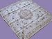 HAND PAINTED IVORY SQUARE ORGANZA WEDDING TABLECLOTH