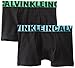 Calvin Klein Boy's 2 Pa Jacquard Elastic Trunks