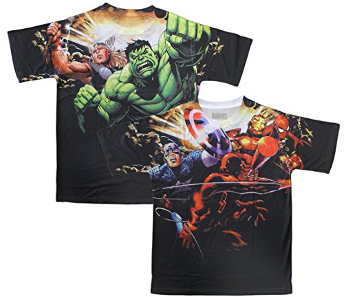 Marvel Comics Into the Fray Men's Sublimated Shirt