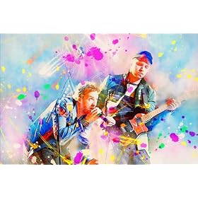 poster / affiche Coldplay est disperible en (L x H): 60 x 40 cm de R. Nikolova