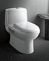 LineaAqua Lithos One Piece Siphonic Toilet 27 x 16 x 25 Luxury White Porcelain Toilet with S Trap and Soft Close Seat