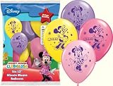 Disney Minnie Mouse 12 inch Balloons - Package of 6