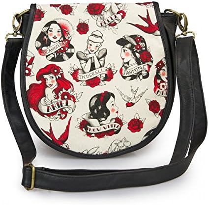 Disney Princess Tattoo Design Crossbody Bag Loungefly