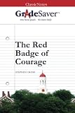 GradeSaver (TM) ClassicNotes: The Red Badge of Courage