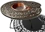 Strathwood St. Thomas Cast-Aluminum Round Table with Fire Pit