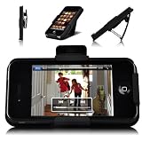 51AExL7MoJL. SL160  Pemium Black Holster Hard Case For Apple iPhone 4 / 4s With Locking Belt Swivel Clip for Verizon, AT&T, Sprint (4 Two Pieces w Clip Black) Reviews