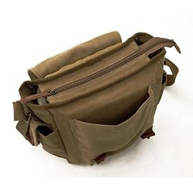 koolertron Canvas DSLR SLR Camera Shoulder Bag Backpack Rucksack Bag For Sony Canon Nikon Olympus
