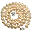 Peach Pink 7-8mm AAA Cultured Pearl Strand Princess Necklace w. Platinum Overlay CAREFREE Sterling Silver Rose Clasp 18" (LS1R2) Peach Pink 7-8mm AAA Cultured Pearl Strand Princess Necklace w. Platinum Overlay CAREFREE Sterling Silver Rose Clasp 18" (LS1R2)