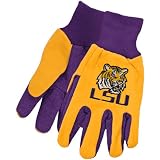 NCAA McArthur LSU Tigers Two-Tone Utility Gloves - Purple/Gold