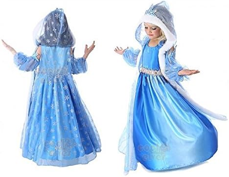 Hiheart Chiffon Cosplay Elsa Princess Girl Dress size 2t