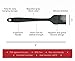StarPack Basics Silicone Basting Brush - High Heat Resistant to 480°F, Hygienic One Piece Design, Pastry, Grill & BBQ Brush (Gray Black)