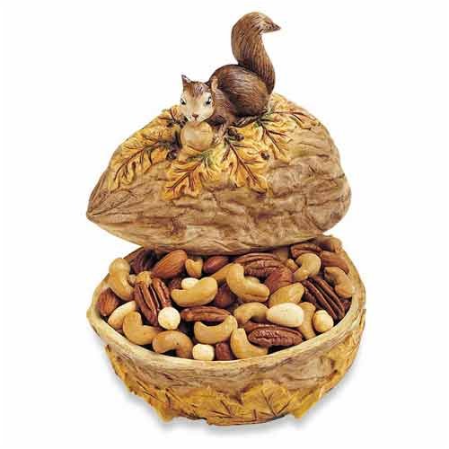 Squirrel Nut Server with Deluxe Mixed Nuts - Wisconsin Cheeseman by The Wisconsin Cheeseman