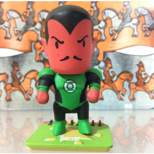Scribblenauts Unmasked Series 2 DC Collectibles Green a Lantern Sinestro 2.5" Vinyl Figure (Opened to Identify Contents)