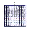 Hundreds Pocket Chart with 100 Clear Pockets, Colored Number Cards, 24w x 24h