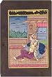 Folk Art Miniatures India Famous Paintings Drawings with Water Color on Paper 5.1 x 3.5 inches