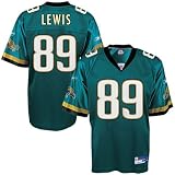 Reebok NFL Equipment Jacksonville Jaguars #89 Marcedes Lewis Teal Replica Football Jersey