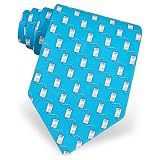 iPod Tie by Oak Hill Neckwear - Turquoise Silk