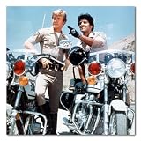 C.H.I.P.S Color Matte Photograph - 12x12 Inches (Erik Estrada Larry Wilcox)