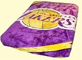 NBA Basketball Royal Plush - Lakers Queen Size Blanket - Raschel Throw