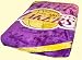 NBA Basketball Royal Plush - Lakers Queen Size Blanket - Raschel Throw