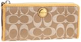 [コーチ] COACH 公式 コーチ ポピー シグネチャー サティーン スリム ジップ サンフラワー