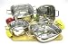 8 Piece Stainless Steel Square Cookware Set 8 Piece Stainless Steel Square Cookware Set