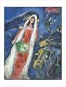 La Mariee fine art print by Marc Chagall, 80cm x 60cm