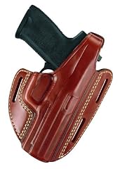 Gould & Goodrich 803-G17 Gold Line Three Slot Pancake Holster (Chestnut Brown) Fits GLOCK 17, 22, 31 