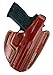 Gould & Goodrich 803-G19 Gold Line Three Slot Pancake Holster (Chestnut Brown) Fits GLOCK 19, 23, 32