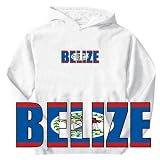 Sweatshirt White  Flag Belize  Country