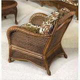 Turks Bay Rattan Lounge Chair Fabric: Hampton