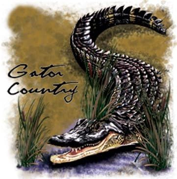 Gator Country T-Shirt (Large, Prairie Dust)