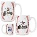 Houston Astros MLB Ball Ceramic Coffee Mug Set